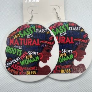Jackie Jewelry - Words of Life, Statement Earrings Jackie Jewelry - Words of Life, Statement Earrings